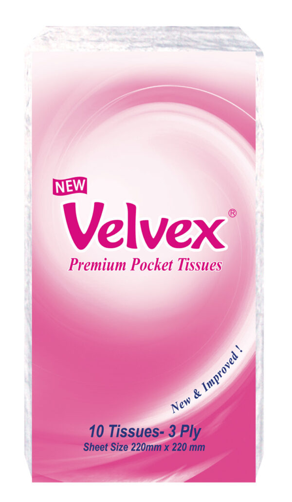 Velvex Pocket Tissues (Blue/Pink/White) 10Sx12
